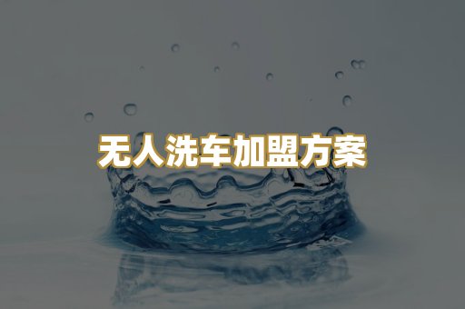 无人洗车加盟方案